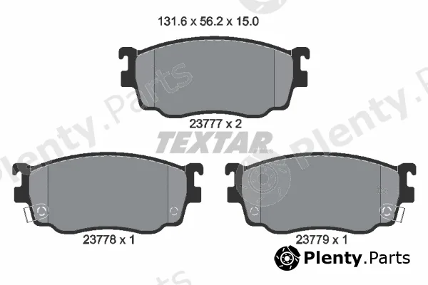 Textar 2377701 — Brake Pad Set, disc brake