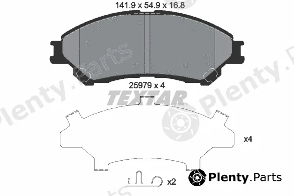 Textar 2597901 — Brake Pad Set, disc brake