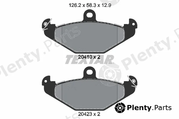 Textar 2041003 — Brake Pad Set, disc brake Q+