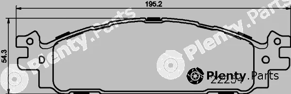 Textar 2225401 — Brake Pad Set, disc brake