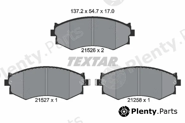 Textar 2152601 — Brake Pad Set, disc brake