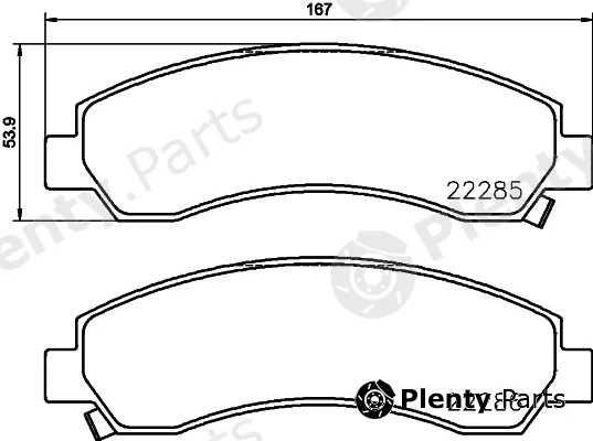 Textar 2228501 — Brake Pad Set, disc brake