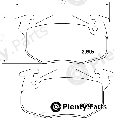 Textar 2090609 — Brake Pad Set, disc brake