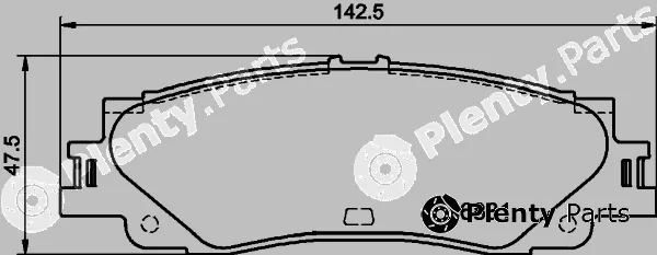 Textar 2683101 — Brake Pad Set, disc brake