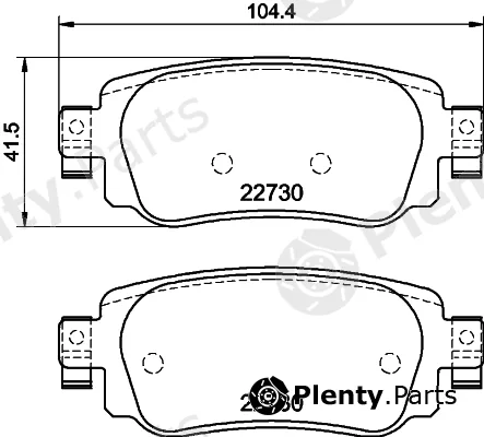 Textar 2273001 — Brake Pad Set, disc brake