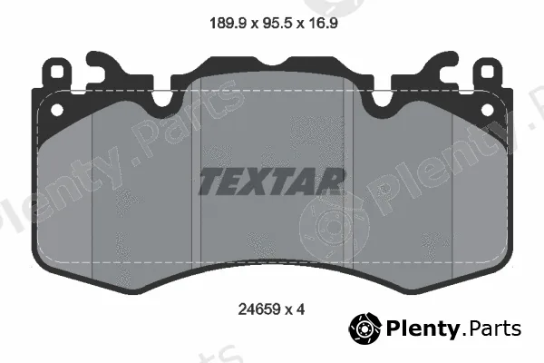Textar 2465901 — Brake Pad Set, disc brake