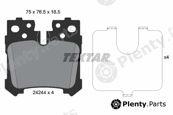 Textar 2424401 — Brake Pad Set, disc brake
