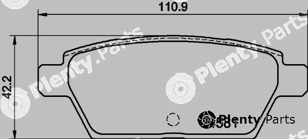 Textar 2458106 — Brake Pad Set, disc brake