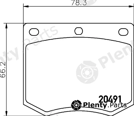 Textar 2049105 — Brake Pad Set, disc brake