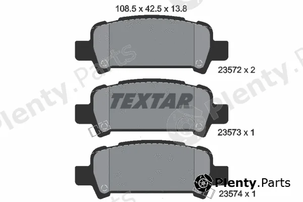 Textar 2357202 — Brake Pad Set, disc brake