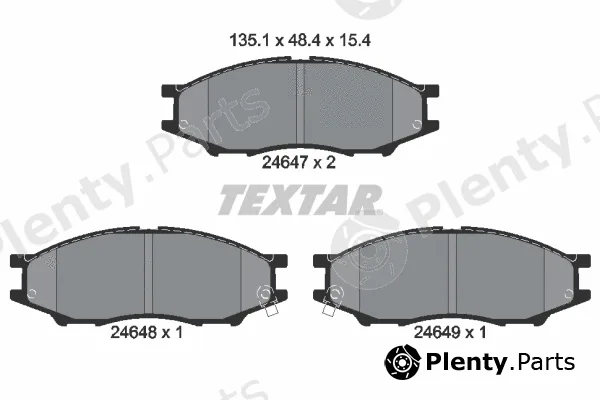 Textar 2464701 — Brake Pad Set, disc brake