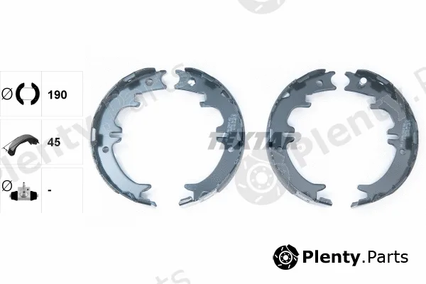 Textar 91060500 — Brake Shoe Set, parking brake