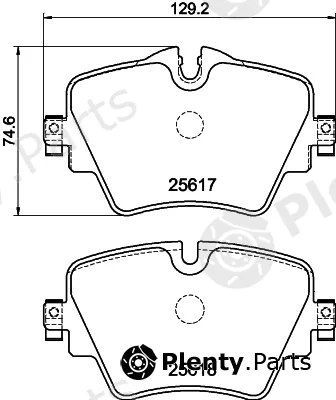 Textar 2561704 — Brake Pad Set, disc brake
