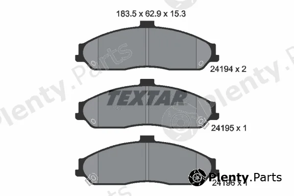 Textar 2419401 — Brake Pad Set, disc brake