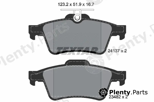 Textar 2413701 — Brake Pad Set, disc brake