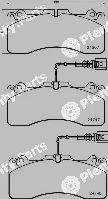 Textar 2460702 — Brake Pad Set, disc brake