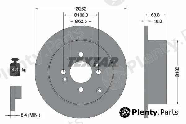 Textar 92161300 — Brake Disc