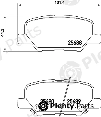 Textar 2568803 — Brake Pad Set, disc brake
