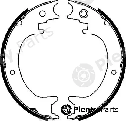 Textar 91073900 — Brake Shoe Set, parking brake