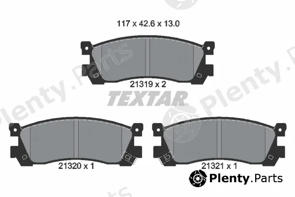 Textar 2131901 — Brake Pad Set, disc brake