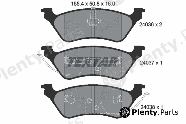 Textar 2403601 — Brake Pad Set, disc brake