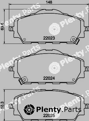 Textar 2202301 — Brake Pad Set, disc brake Q+