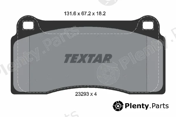 Textar 2329301 — Brake Pad Set, disc brake Q+