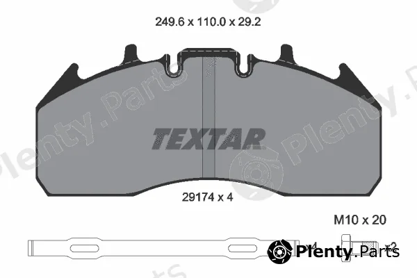 Textar 2917401 — Brake Pad Set, disc brake