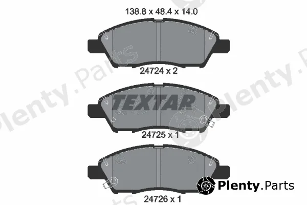 Textar 2472401 — Brake Pad Set, disc brake