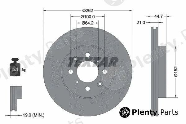 Textar 92060900 — Brake Disc