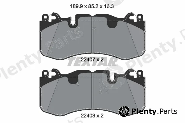 Textar 2240701 — Brake Pad Set, disc brake Q+
