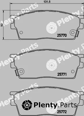 Textar 2577001 — Brake Pad Set, disc brake
