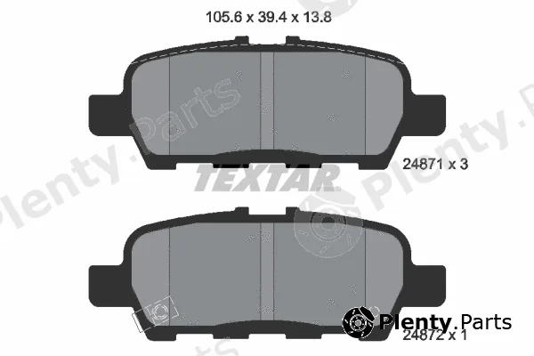 Textar 2487101 — Brake Pad Set, disc brake