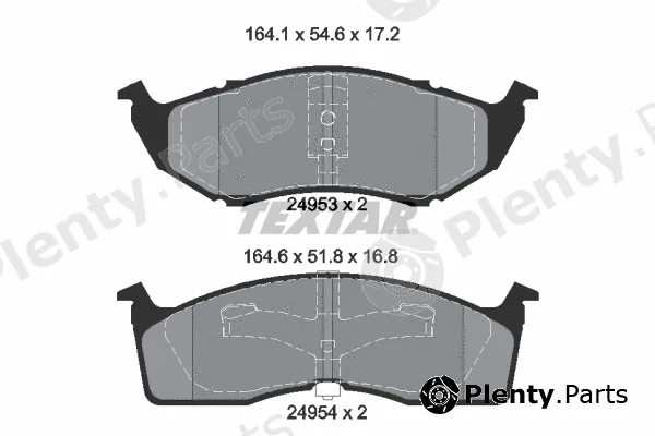Textar 2495301 — Brake Pad Set, disc brake Q+