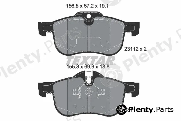 Textar 2311203 — Brake Pad Set, disc brake Q+