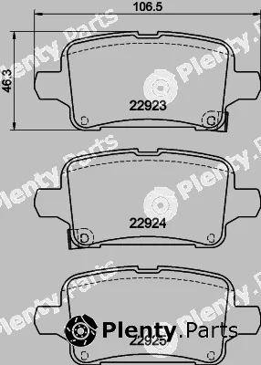 Textar 2292303 — Brake Pad Set, disc brake Q+
