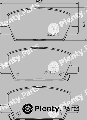 Textar 2231101 — Brake Pad Set, disc brake