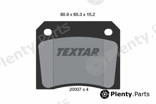 Textar 2000702 — Brake Pad Set, disc brake