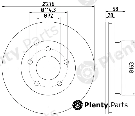 Textar 92130000 — Brake Disc