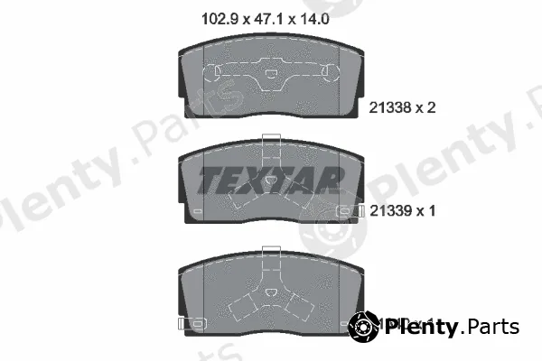 Textar 2133801 — Brake Pad Set, disc brake