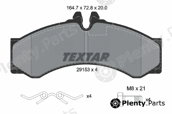 Textar 2915301 — Brake Pad Set, disc brake