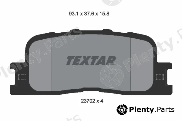 Textar 2370201 — Brake Pad Set, disc brake