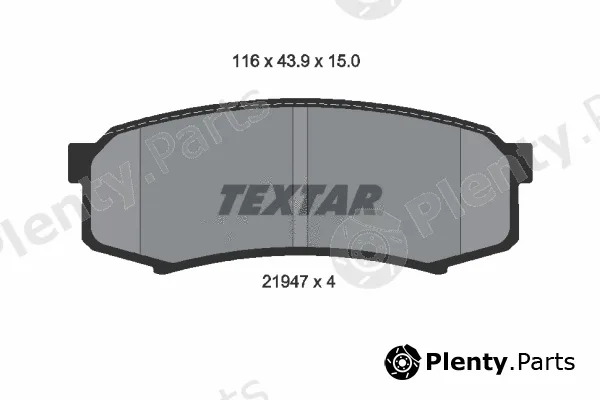Textar 2194701 — Brake Pad Set, disc brake