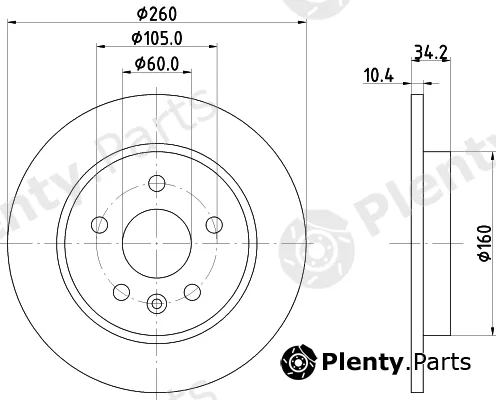 Textar 92328703 — Brake Disc PRO