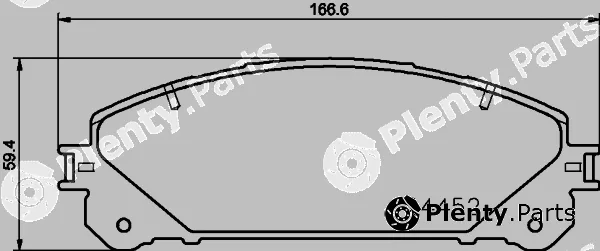 Textar 2445203 — Brake Pad Set, disc brake
