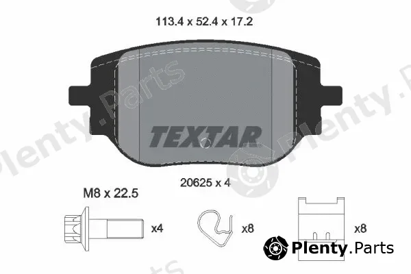 Textar 2062501 — Brake Pad Set, disc brake Q+