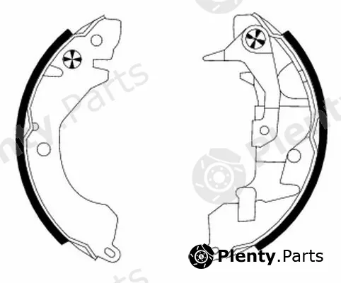 Textar 91036800 — Brake Shoe Set