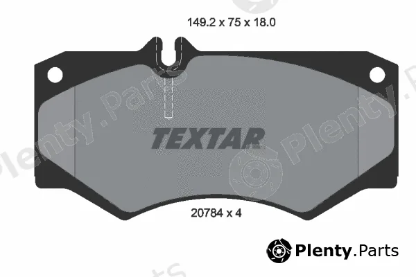 Textar 2078401 — Brake Pad Set, disc brake Q+