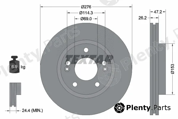 Textar 92131000 — Brake Disc