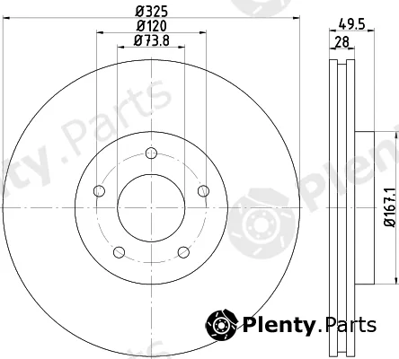Textar 92184905 — Brake Disc PRO+